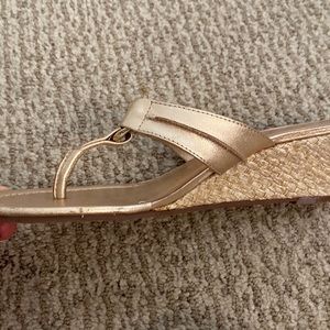 Lily pulitzer gold sandals